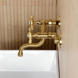 Essex Two-Handle 2-Hole Wall Mount Bathroom Faucet