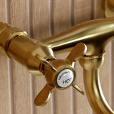 Essex Two-Handle 2-Hole Wall Mount Bathroom Faucet