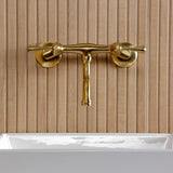 Kingston Two-Handle 2-Hole Wall Mount Bathroom Faucet