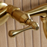 Kingston Two-Handle 2-Hole Wall Mount Bathroom Faucet