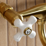 Kingston Two-Handle 2-Hole Wall Mount Bathroom Faucet