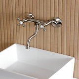 Kingston Two-Handle 2-Hole Wall Mount Bathroom Faucet