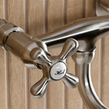 Kingston Two-Handle 2-Hole Wall Mount Bathroom Faucet