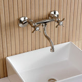 Essex Two-Handle 2-Hole Wall Mount Bathroom Faucet