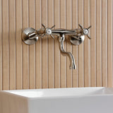 Essex Two-Handle 2-Hole Wall Mount Bathroom Faucet