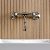 Essex Two-Handle 2-Hole Wall Mount Bathroom Faucet