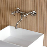 Essex Two-Handle 2-Hole Wall Mount Bathroom Faucet