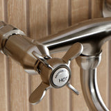 Essex Two-Handle 2-Hole Wall Mount Bathroom Faucet