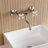 Kingston Two-Handle 2-Hole Wall Mount Bathroom Faucet