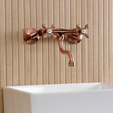 Kingston Two-Handle 2-Hole Wall Mount Bathroom Faucet