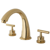 Manhattan Two-Handle 3-Hole Deck Mount Roman Tub Faucet