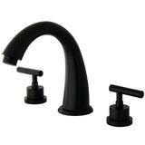 Manhattan Two-Handle 3-Hole Deck Mount Roman Tub Faucet