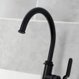 Whitaker Single-Handle Deck Mount Kitchen Faucet with Brass Sprayer