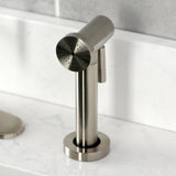 Whitaker Single-Handle Deck Mount Kitchen Faucet with Brass Sprayer