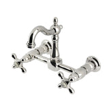 Heritage Two-Handle 2-Hole Wall Mount Kitchen Faucet