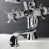 Essex Three-Handle 2-Hole Deck Mount Clawfoot Tub Faucet with Handshower