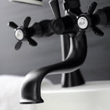 Essex Three-Handle 2-Hole Deck Mount Clawfoot Tub Faucet with Handshower