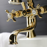 Essex Three-Handle 2-Hole Deck Mount Clawfoot Tub Faucet with Handshower