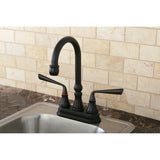 Silver Sage Two-Handle 2-Hole Deck Mount Bar Faucet