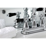 Duchess Double-Handle 3 Hole Deck Mount 4-Inch Centerset Bathroom Faucet with Brass Pop-Up