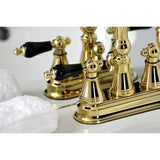 Duchess Double-Handle 3 Hole Deck Mount 4-Inch Centerset Bathroom Faucet with Brass Pop-Up