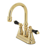 Duchess Double-Handle 3 Hole Deck Mount 4-Inch Centerset Bathroom Faucet with Brass Pop-Up