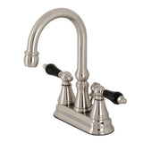 Duchess Double-Handle 3 Hole Deck Mount 4-Inch Centerset Bathroom Faucet with Brass Pop-Up