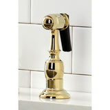 Duchess Widespread Kitchen Faucet with Brass Sprayer