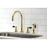 Duchess Widespread Kitchen Faucet with Brass Sprayer