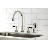 Duchess Widespread Kitchen Faucet with Brass Sprayer