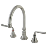 Silver Sage Two-Handle 3-Hole Deck Mount Widespread Kitchen Faucet