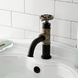 Fuller One-Handle 1-Hole Bathroom Faucet with Push Pop-Up Drain