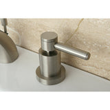 Concord Two-Handle 3-Hole Deck Mount Mini-Widespread Bathroom Faucet with Brass Pop-Up