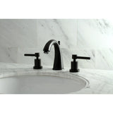 Concord Two-Handle 3-Hole Deck Mount Widespread Bathroom Faucet with Brass Pop-Up Drain