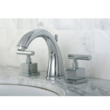 Claremont Two-Handle 3-Hole Deck Mount Widespread Bathroom Faucet with Brass Pop-Up Drain