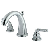 Naples Two-Handle 3-Hole Deck Mount Widespread Bathroom Faucet with Brass Pop-Up Drain