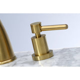 Concord Two-Handle 3-Hole Deck Mount Widespread Bathroom Faucet with Brass Pop-Up Drain