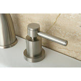 Concord Two-Handle 3-Hole Deck Mount Widespread Bathroom Faucet with Brass Pop-Up Drain