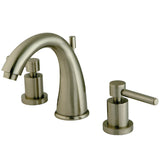 Concord Two-Handle 3-Hole Deck Mount Widespread Bathroom Faucet with Brass Pop-Up Drain