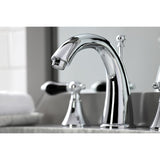 Duchess Two-Handle 3-Hole Deck Mount Widespread Bathroom Faucet with Brass Pop-Up Drain