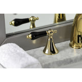 Duchess Two-Handle 3-Hole Deck Mount Widespread Bathroom Faucet with Brass Pop-Up Drain