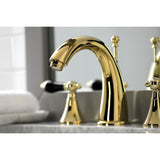 Duchess Two-Handle 3-Hole Deck Mount Widespread Bathroom Faucet with Brass Pop-Up Drain