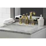 Duchess Two-Handle 3-Hole Deck Mount Widespread Bathroom Faucet with Brass Pop-Up Drain