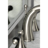 Duchess Two-Handle 3-Hole Deck Mount Widespread Bathroom Faucet with Brass Pop-Up Drain