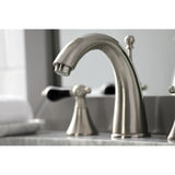 Duchess Two-Handle 3-Hole Deck Mount Widespread Bathroom Faucet with Brass Pop-Up Drain