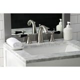 Duchess Two-Handle 3-Hole Deck Mount Widespread Bathroom Faucet with Brass Pop-Up Drain