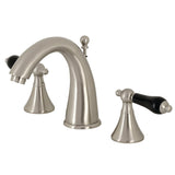 Duchess Two-Handle 3-Hole Deck Mount Widespread Bathroom Faucet with Brass Pop-Up Drain