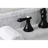 Heirloom Two-Handle 3-Hole Deck Mount Widespread Bathroom Faucet with Brass Pop-Up Drain