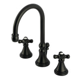 Duchess Two-Handle 3-Hole Deck Mount Widespread Bathroom Faucet with Brass Pop-Up Drain