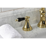 Duchess Two-Handle 3-Hole Deck Mount Widespread Bathroom Faucet with Brass Pop-Up Drain